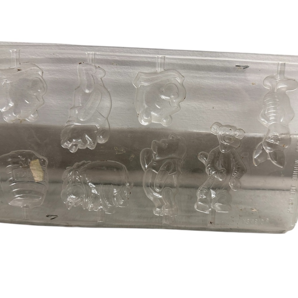 Vintage Wilton Clear Plastic Winnie the Pooh and Friends Character Mold
